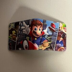 Super Mario Brothers Faux Leather Wallet Bros Gaming Gamer 90s World